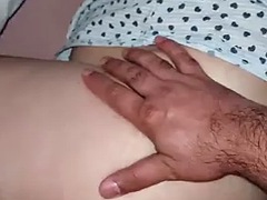 Stepson fucking his stepmom in bed with a huge cock