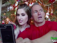 Stepdaddy's taboo Christmas morning: Full Vids FamilyStroke.net