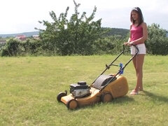 Little Caprice Naked Solo Yard Work