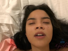 Amateur, Noire, Éjaculation interne, Branlette thaïlandaise, Petite amie, Chatte, Rasée, Nénés