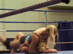 Brandy Smile and Kathia Nobili wrestling match turns into sex