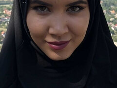 18, Arabisk, Stor pik, Pik sutte, Hundestilling, Penge, Naturlige bryster, Bryster