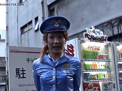 Asiáticoa, Japonêsa, Ao ar livre cartaz de rua outdoor, Polícia, Público