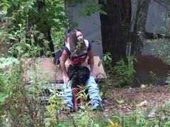 Amateur, Sucer une bite, Prostituée, Public, Chatte, Russe, Adolescente, Voyeur