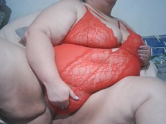 Vends-ta-culotte - Hot non-pro Adult bbw in sexy lingerie jacking off at home