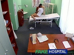 Isabella Chrystin gets her fake hospital tits smashed by her doctor
