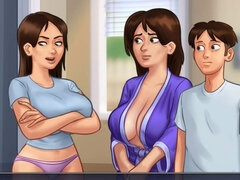 Stor rumpe, Brunette, Spill, Milf, Pupper