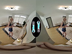 Tridimensionnel, Grosse bite, Blonde, Sucer une bite, Éjaculation interne, Hard, Lingerie, Pov