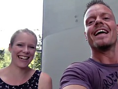 Public German amateur porn outdoor fucking on date