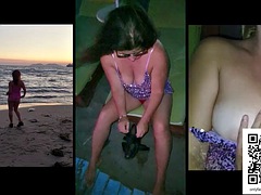 Playa, Tetas grandes, Sexo duro, Masturbación, Pezones, Al aire libre, Pov, Español