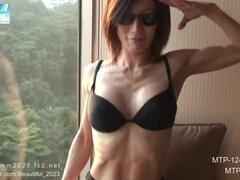 Fitness asian MILF solo video