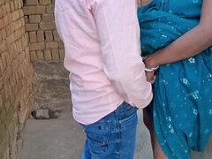 Desi Bhabhi Fucked Hard by College Student on Farm - Big Breasts in Saree