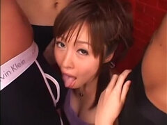 Amazing Japanese girl Rika Sugisaki in Best Gangbang, POV JAV scene
