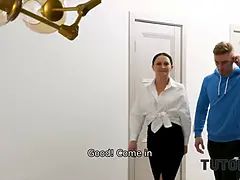 Brunett, Cougar, Hd, Mogen, Rakad, Stockings, Lärare, Tonåring