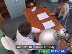 Karol Lilien's fake hospital exam turns into a wild POV affair with her sexy blonde patient