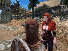 Skyrim mini-GTS: Ariel grows and dominates in Part 1 - Tall girl POV