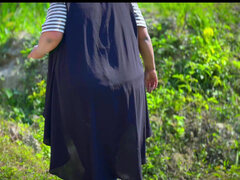 Arabe, Bella grossa formosa, Coppia, Fatto in casa, All'aperto