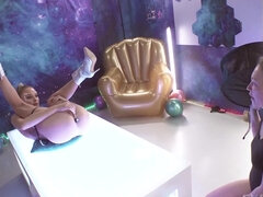 Girl rides cock and does all the other dirty things crew wants