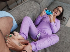 Anal, Stor rumpe, Brunette, Briller, Raseblandet