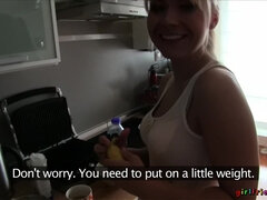 Lesbian Couple Take  A Break From Cooking To Shag