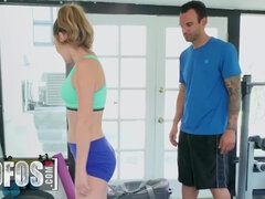 Athena Faris Bends Over In Front Of Alex Legend, He Watches Her And Loves What She Sees