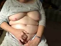 아마추어, 흑갈색 머리, 웃긴, 할매, 수음, 나이든, 웹캠