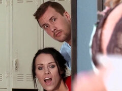 큰 가슴, 금발의, 지방, 여자친구, 밀프, 선생