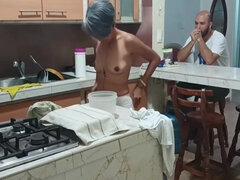 素人, 茶髪の, 古典, 毛深い, 下着, 淫乱熟女, 乳首, オマンコ