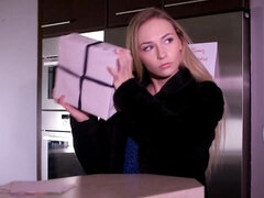 Blondin, Gapande, Onani, Solo, Stockings, Tonåring, Tuttar, Leksaker