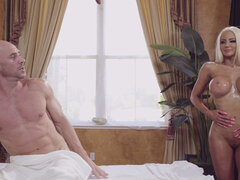 Gros seins, Blonde, Hard, Massage