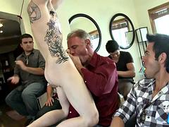 Amateur, Homosexuelle, Groupe, Fête, Public, Réalité