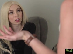 Duży kutas, Blondynka, Cycata, Wytrysk do ust, Twarzowy, Hd, Naturalny, Trójkąt