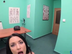 Минет, Фетиш, Пальцем, Лизание, Медсестра, В офисе, От первого лица, Порка