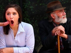 Rumpe, Kukk suging, Brunette, Bakfra, Latina, Utendørs, Synsvinkel, Pupper