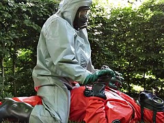 Rubber Suit Action for Chemical Hazardous Materials Part 2