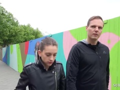 Słodka, Niemiecki, Pieniądze, Drobna, Publiczny, Chudy, Nastolatki, Dziewica