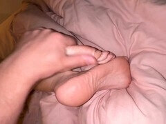 Füsse, Fussjob, Nylon, Socken, Elasthan