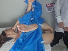 닥터, Exam, 여자, 공개동영상, 여성생식기, 집에서 만든, 오르가슴, 공개적인