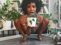 Schwarz, Fingern, Klaffend, Handjob, Masturbation, Solo, Entkleiden, Jungendliche (18+)