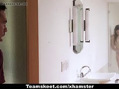 Bror, Brunett, Ansiktsbehandling, Hardcore, Hd, Svälja, Tonåring, Tuttar