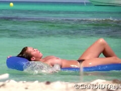 Babe, Strand, Store bryster, Bikini, Monster, Naturlige bryster, Bryster, Snugkigger