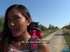 Public Agent (FakeHub): Roadside fuck with sweet Thai hiker