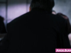 Amatør, Blondine, Sædskud, Pik, Goth, Monster, Naturlige bryster, Trekant