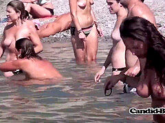 splendid inexperienced Pregnant Nudist Milf Beach hidden cam Spy