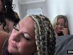 3 GILFs with Monster Pussy Lips Get Fucked Hard by One Huge BBC  Everyone Gets a Turn
