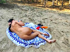 Brunetka, Dildo, Hardcore, Indické, Vonku, Sólo
