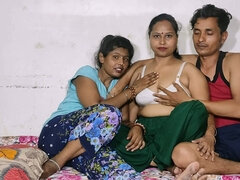 Babe, Stor svart kvinne, Gruppe, Inder, Trekant