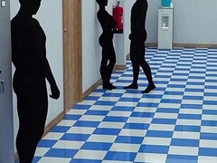 3d, アメリカ人, デカパイ, 大学生, オマンコ, 教師