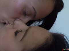 항문핥기, 흑인, 흑갈색 머리, 핑거링, 레즈비언, 대단히, 자연의 가슴, 보지