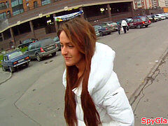Real bigtits eurobabe poked in pov